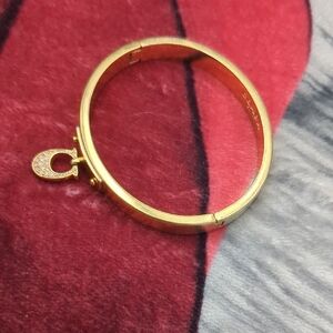 Coach Pave C Bangle Bracelet